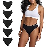 STEP ONE Bikini Brief Womens Underwear, 5-Pack, Viscose from Bamboo, Sensitive Skin, Moisture-Wicking, Anti-Chafing Bikini