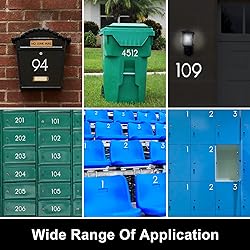 Reflective Mailbox Numbers for Outside, 5 Sets