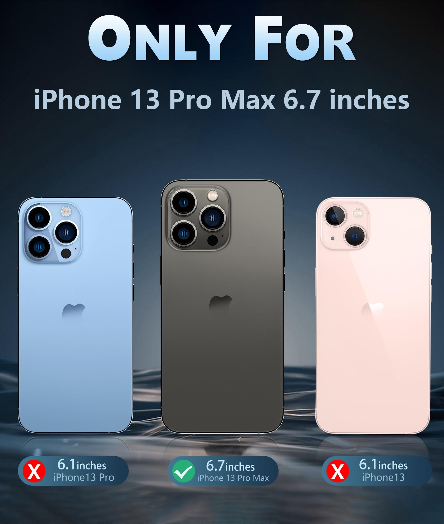 FNTCASE for iPhone 13 Pro-Max Case: Strong Magnetic Anti-Yellowing Slim Clear Case | Military Grade Protective & Shockproof Drop Protection Thin Transparent Phone Cover (A-Clear)