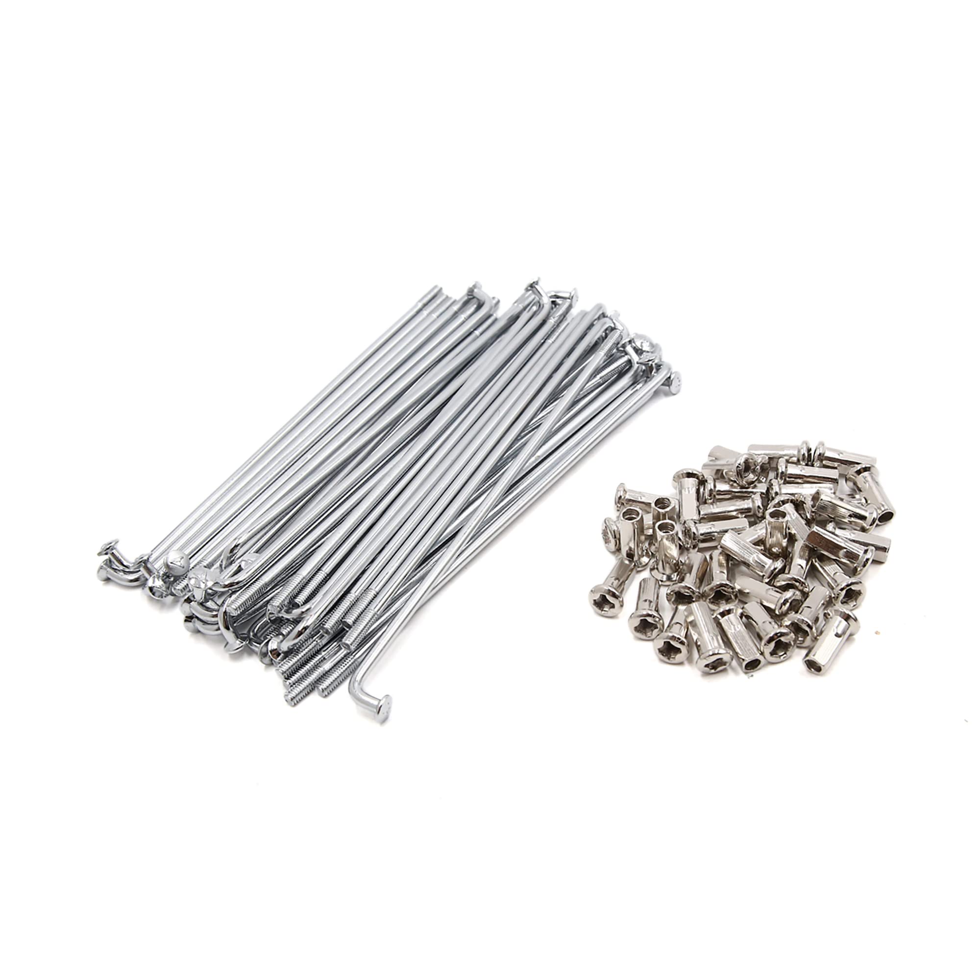 A ABSOPRO Scooter Wheel Spokes with Nipples 4mm Dia 160mm Length (Set of 36)