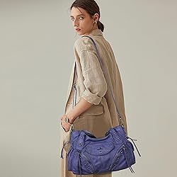 Angel Kiss Hobo Bag for Women Retro Leather Purses