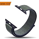 amBand for Apple Watch Sport Loop Band 38mm 42mm, Lightweight Breathable Nylon Replacement Band for Apple Watch Series 1, Series 2, Series 3, Sport, Edition