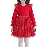Doahapyker Toddler Girls Dress Kids Ruffle Sleeve Casual Tutu Skirts Little Girl Formal Dresses Summer Beach Sundress