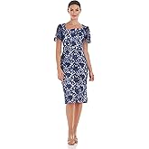 JS Collections Womens Ellie Flutter Cocktail Dress