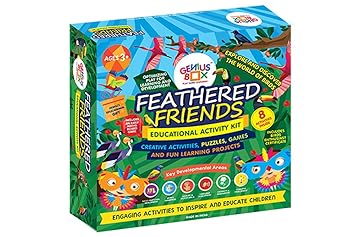 Genius Box Educational Toy for 3+ Year Age: Feathered Friends DIY, Activity Kit, Learning Kit, Educational Kit, STEM Toy