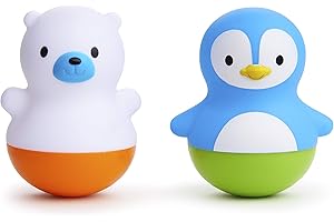 Munchkin® Bath Bobbers Mold Free Baby and Toddler Bath Toy, 6+ Months, Polar Bear/Penguin