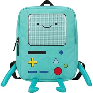 LUYCBS 16 Inch Cute Travel Backpack with Embroidered Front and Dual Zippers | Oxford fabric backpack with embroidered front,