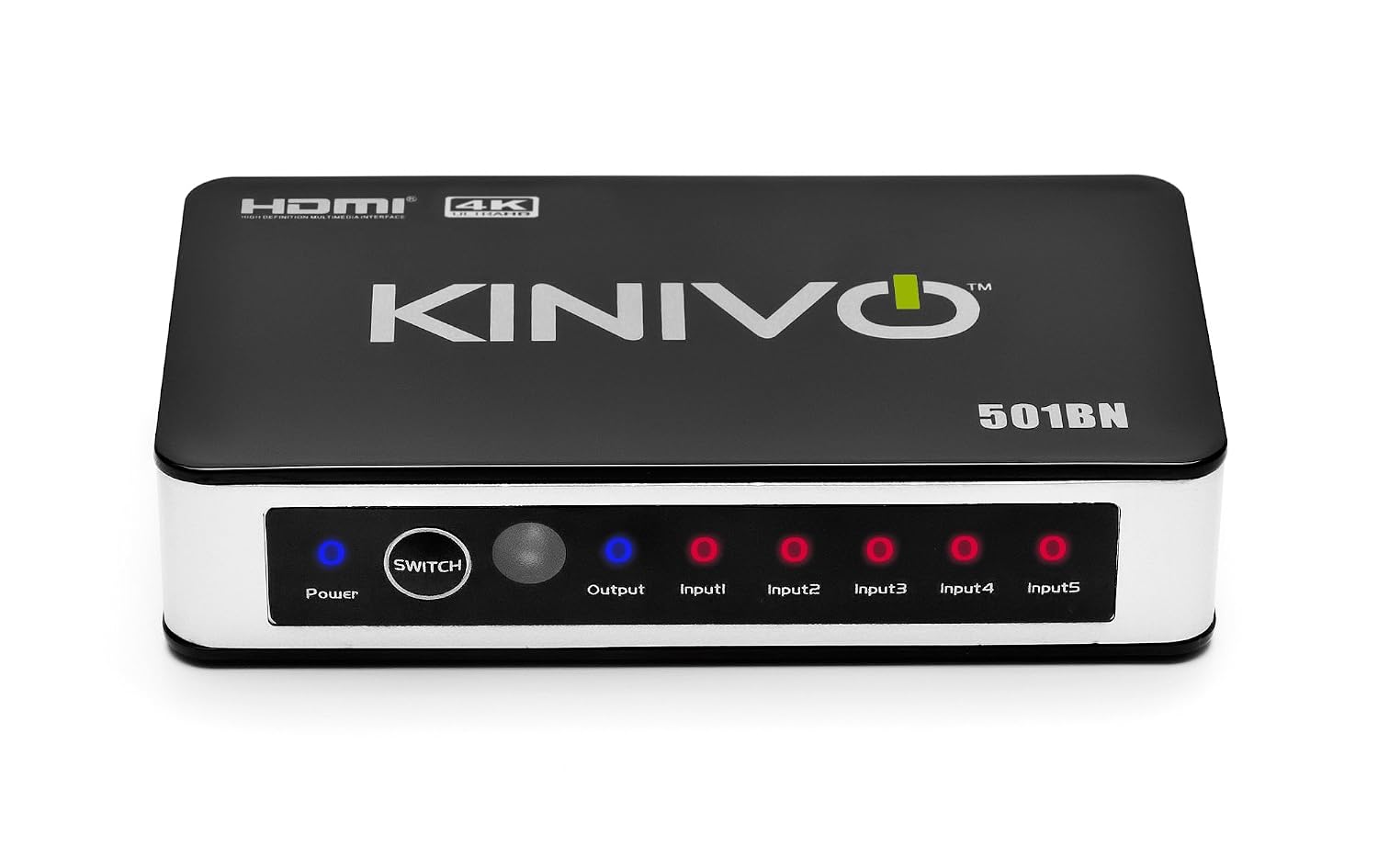 Kinivo 501BN 5Port High Speed 4K 30Hz HDMI Switch With