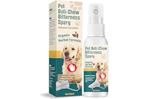 Yakitoko Bitter Apple Spray for Dogs to Stop Chewing, No Chew Spray for Dogs, Natural Dog Deterrent Spray for Pet Behavior Training, Prevents Dogs from Biting & Staying Away from Restricted Areas