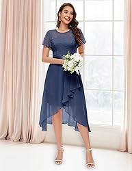 Wedtrend Women's Formal Dress Ruffle Cocktail Party
