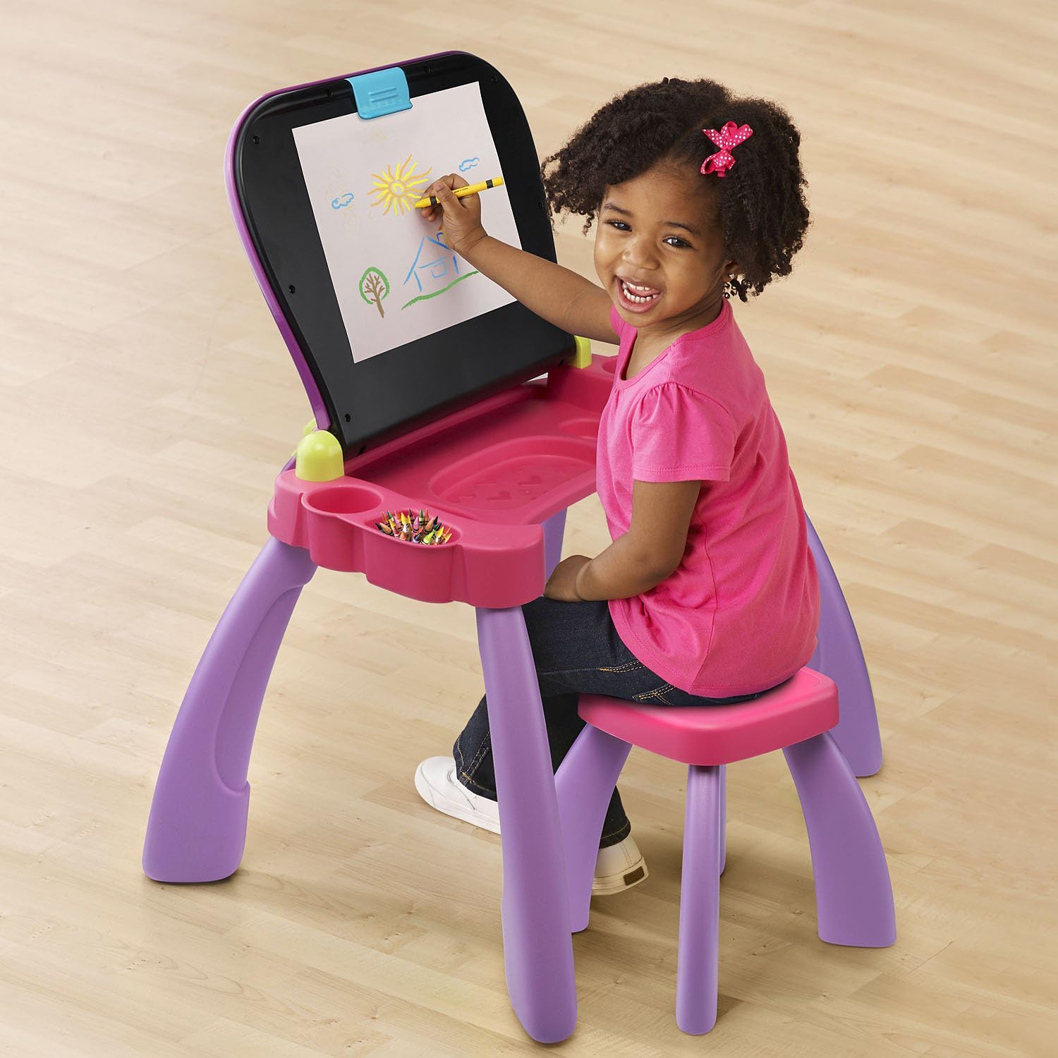 vtech touch and learn activity desk purple