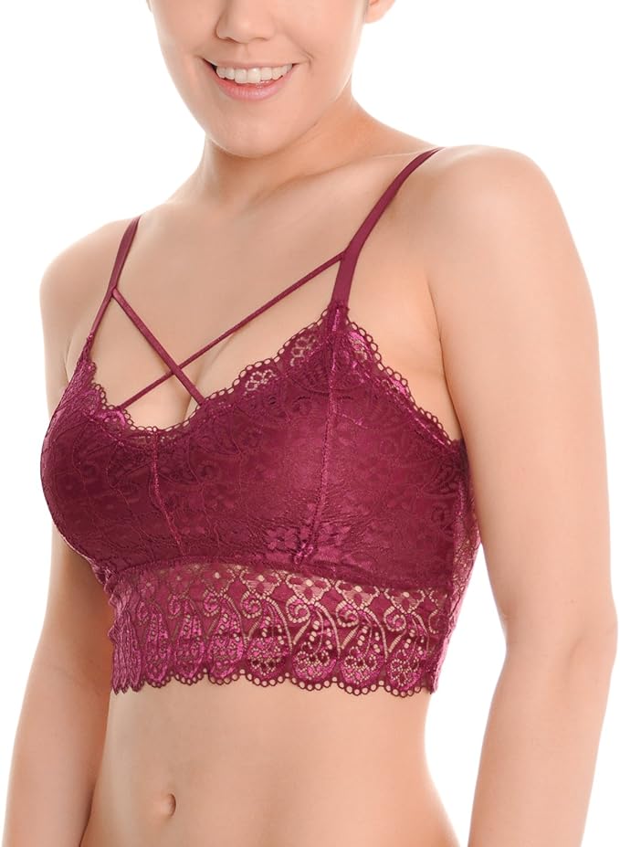 bralette with cross straps in front