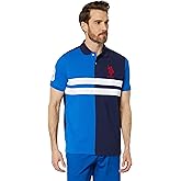 COLORBLOCK CHEST STRIPE PIQUE POLO SHIRT