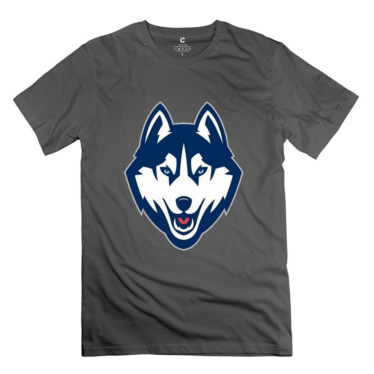 Danielrio T Shirt Uconn Huskies Mascot Tshirts Deep Heather Minaze
