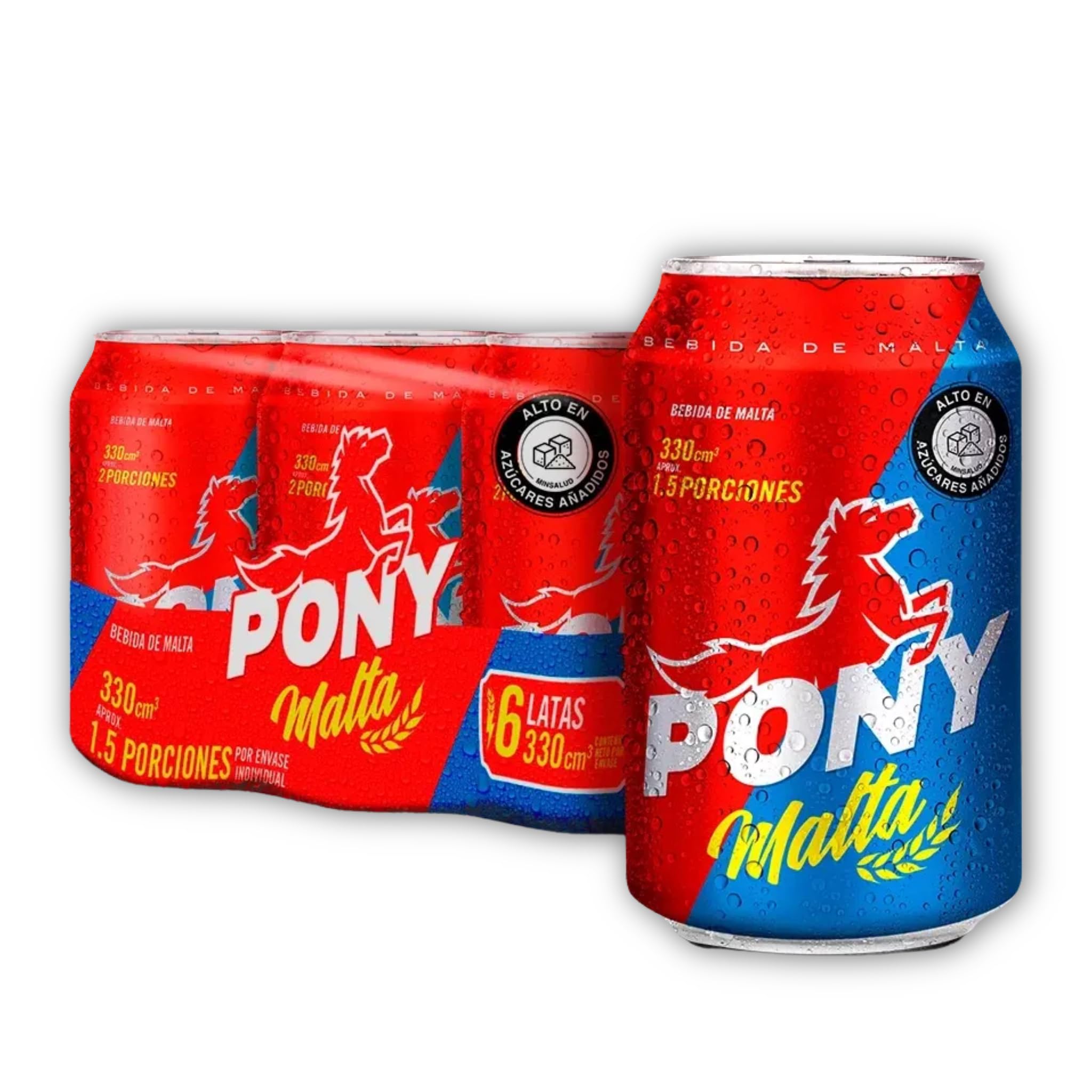 Pony Malta Non-Alcoholic Malt Beverage, 330 ml (11.61 fl oz), Imported from Colombia
