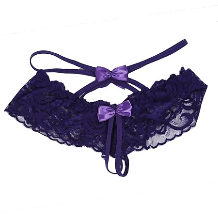 REFURBISHHOUSE Frauen Sexy Erotische Kleidung Mode Schluepfer Waesche Bikini G-String (lila)