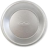 USA Pan Bare Bakeware Traditional Aluminized Steel Uncoated 9-Inch Pie Pan, Made without nonstick coating