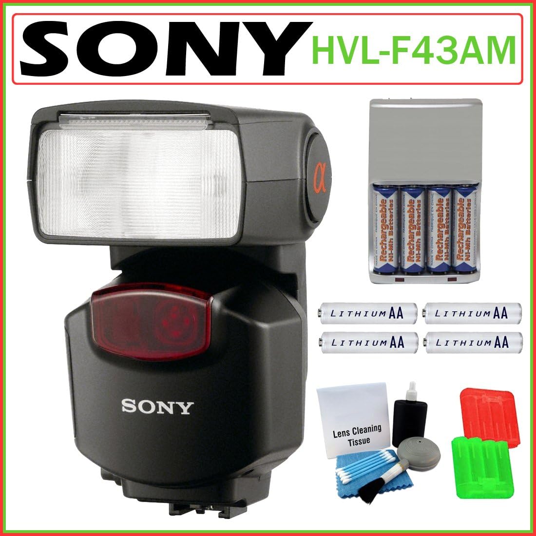 Sony DSLR Alpha HVLF43AM Camera Flash Unit Kit On