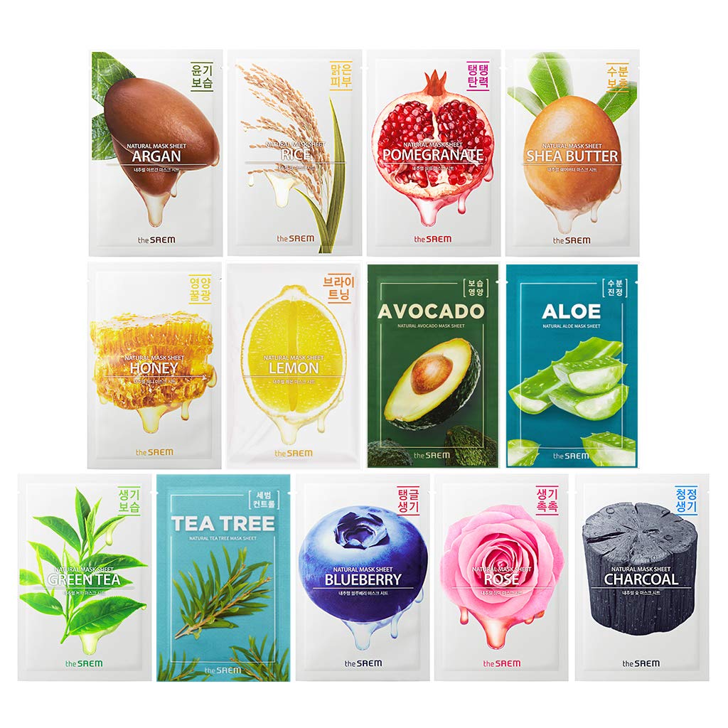 [the SAEM] Natural Facial Mask Sheet 21ml 13 Pack Korean