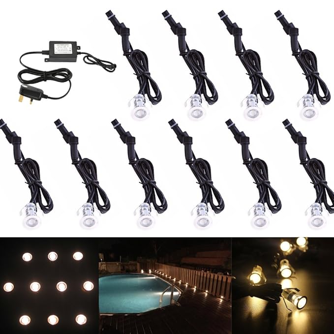 18mm Small Led Deck Lights Warm White Exterior Low Voltage IP67