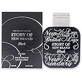 New Brand Perfumes Story Of Black EDT Spray Men 3.3 oz