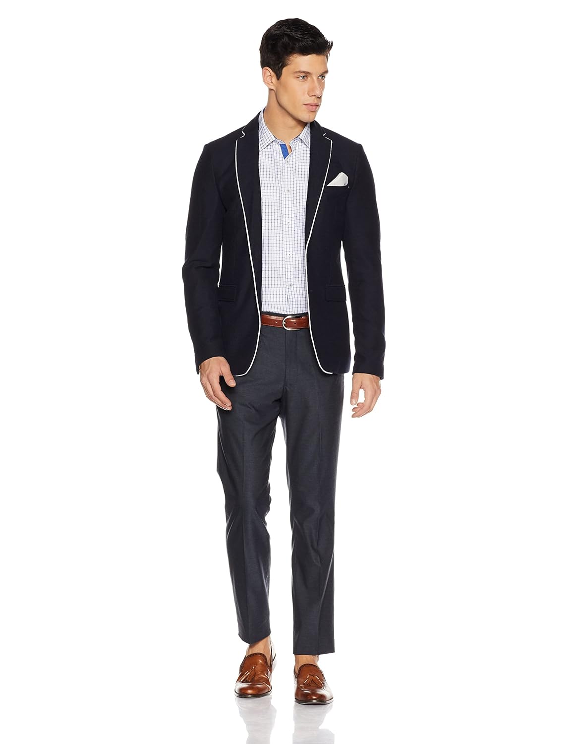 symbol amazon brand men's slim fit formal shirt