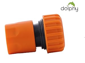 Dolphy 1/2 Inch Plastic Garden Water Hose Pipe Quick Connector