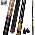 CUEELF Heavy Hitter Jump Break Pool Cue 20oz 21oz 22oz 23oz 3-Piece Pool Stick Extra Hard Bakelite Tip for Explosive Breaks and Effortless Jumps