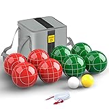 JOLORLY Professional Grade 107mm Bocce Ball Game