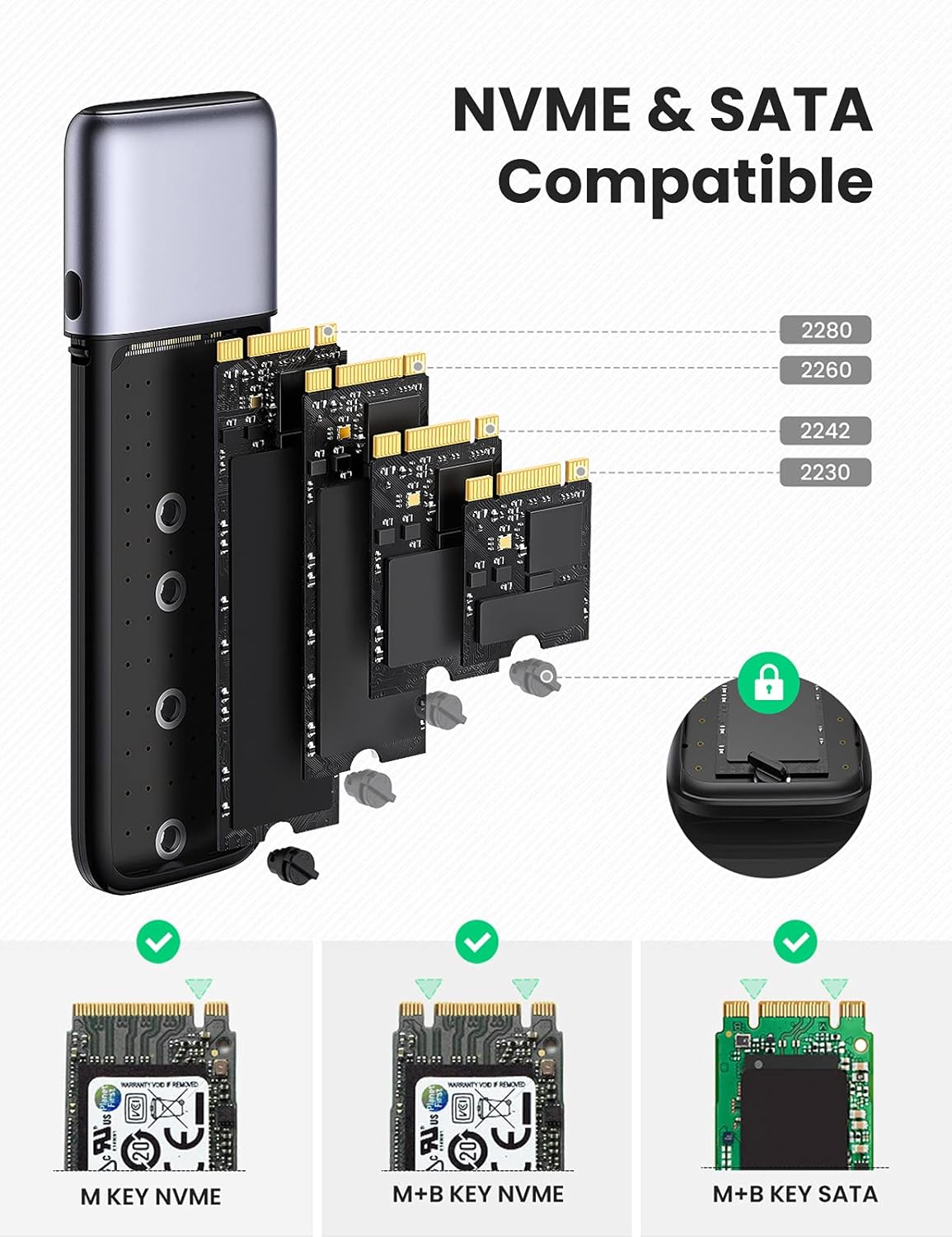 Gen 3 1 C Usb Enclosure Ssd Sata Pcie Nvme M 2 Ugreen 2 Tool Free Ssds 2230 2242 2260 2280 Size And Ssds Sata M 2 Keys B M And B Keys B M And M Enclosure Nvme M 2 Supports Gen 3 1 C Usb Enclosure Ssd Sata Pcie Nvme M 2 Ugreen 2 Tool Free Ssds 2230 2242 2260 2280 Size And Ssds Sata M 2 Keys B M And B Keys B M And M Enclosure Nvme M 2 Supports