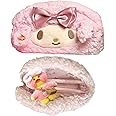 Vobomo Cute Bow Lamb Large Capacity Pencil Case Plush Pen Holder Sweety Pencil Pouch Box Cute Aesthetic Pen Case (Strawberry pink)