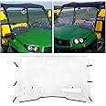 ECOTRIC Full Windshield Compatible with 2012+ John Deere Gator RSX 850i 860i XUV 550 560 560E 590i 590m 590E Heavy Duty Clear Scratch Resistant Vented Windshield