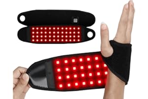 Topcupro Red Light Therapy Near Infrared Light Therapy Wrap Belt for Body, Red Light Therapy for Neck with 48 Leds for Hands Wrist Wrap for Faster Recovery & Pain Relief, 660nm & 850nm