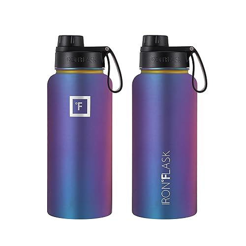 IRON °FLASK Sports Water Bottle 32 Oz Lids (Wide Spout Lid