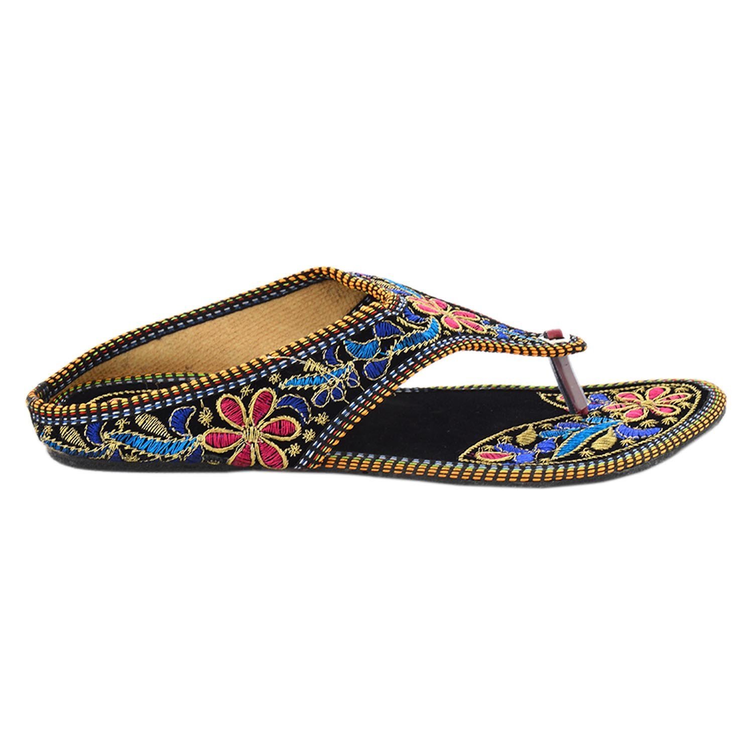 thari choice women's velvet chappal slipper