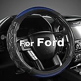 GIANT PANDA Car Steering Wheel Cover for Ford F150 F250 F350 Expedition 15.5-16 inches - Blue
