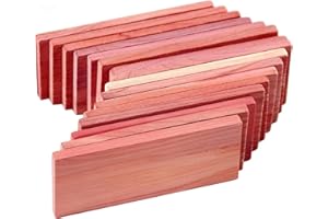 CUIYKAI Cedar Blocks for Closet Storage 16Pcs, Red Ceder Blocks Cedar Planks Chips for Closet Drawers 100% Natural Wood Chips
