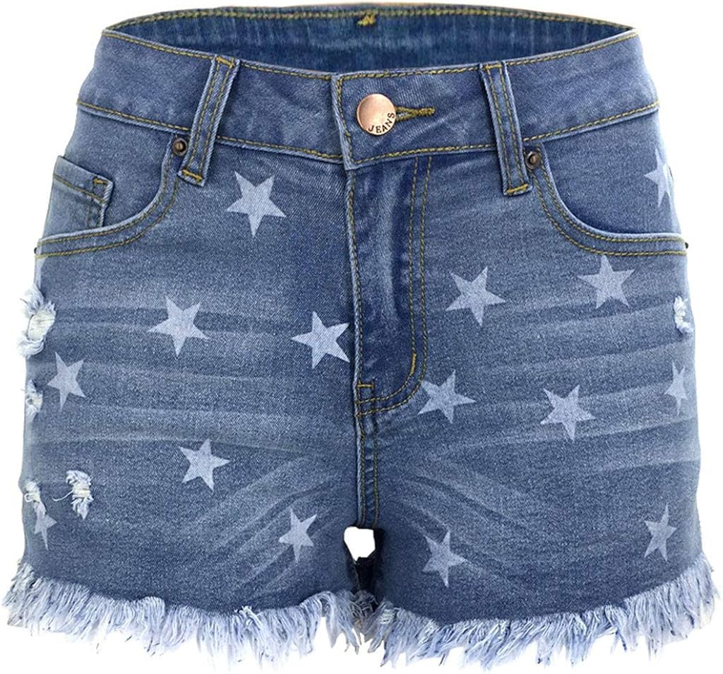 denim shorts with stars