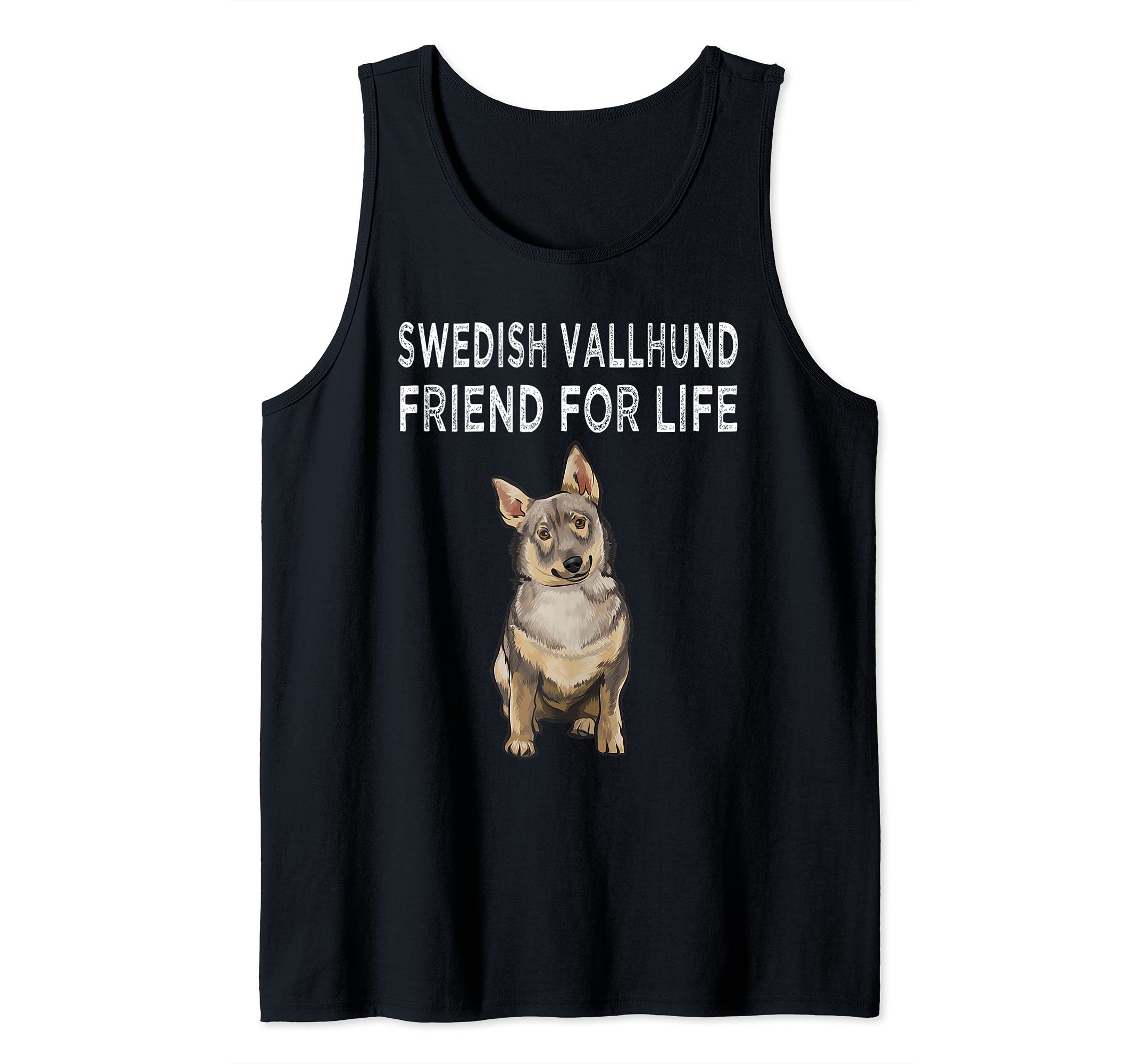 Swedish Vallhund Friend For Life Dog Friendship Tank Top