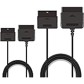 Xahpower 2Pack 6Ft Controller Extension Cable for PS2, 1.8m Controller Extension for Sony PlayStation 2 PS2 Game Console