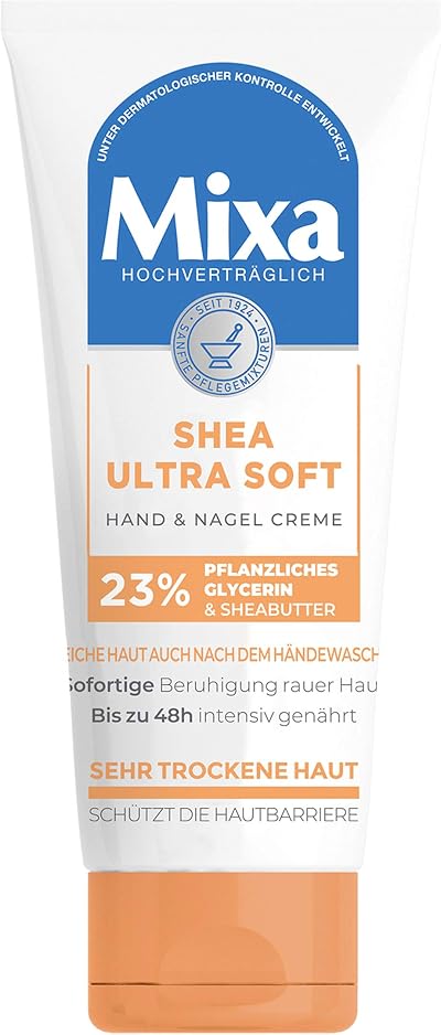 Mixa Shea Ultra Soft Hand & Nail Cream 100 ml Nourishing Moisturising Balm