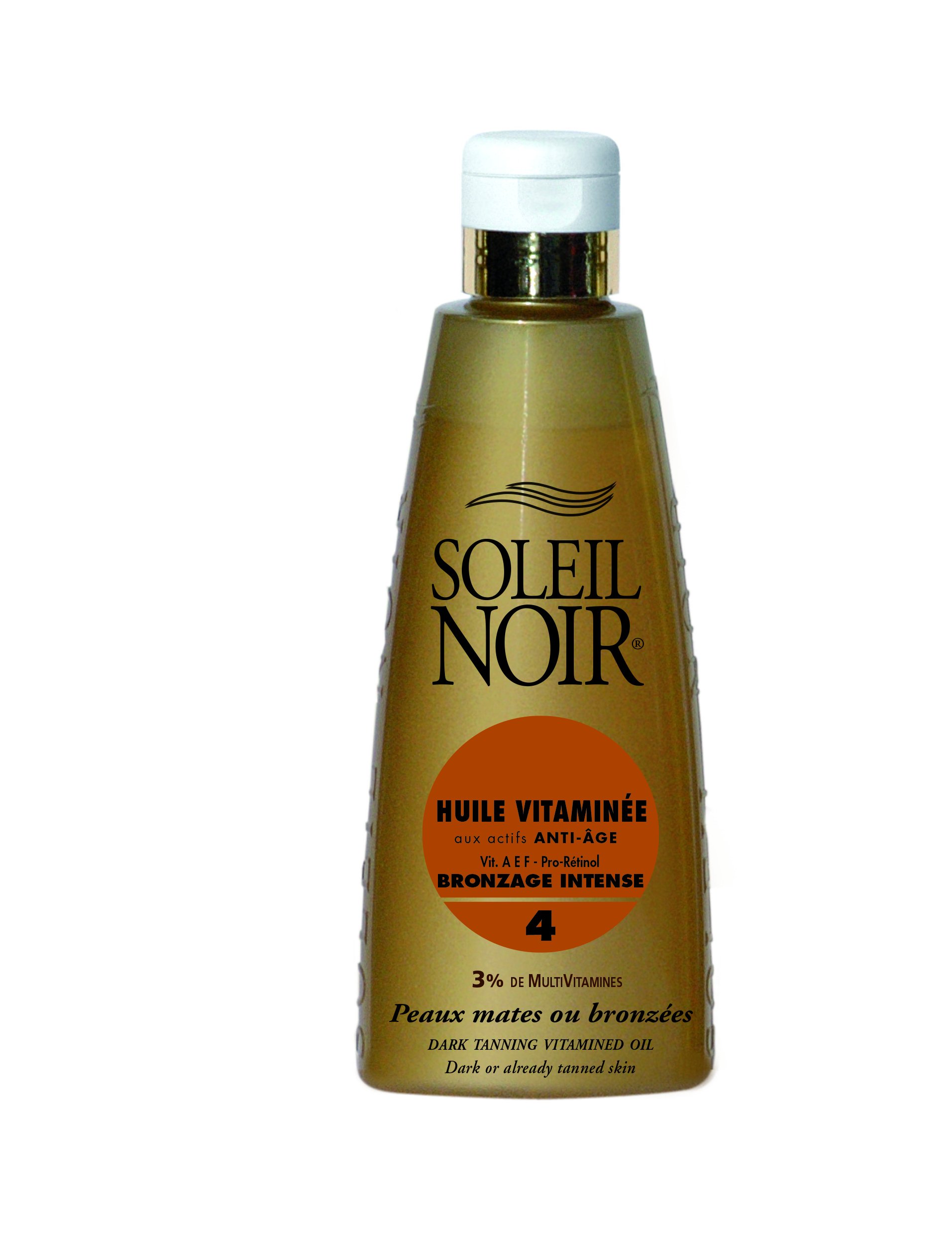 SOLEIL NOIR Vitamin Oil with Anti-Aging Active - 4 Intense Tan - Matt or Tan Skin - 150ml