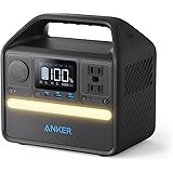 Anker 521 Portable Power Station, 256Wh Solar Generator (Solar Panel Optional) with LiFePO4 Battery Pack, 200W 6-Port PowerHo