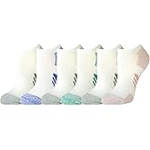 Amazon Essentials Women's Performance Comfortable Cotton Cushioned Breathable Athletic No-Show Sports Socks, 6 Pairs