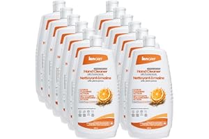 ION Grit Heavy Duty Hand Cleaner with Pumice Scrub - Natural Orange, Industrial Strength Oil, Grease & Grime Remover for Mech