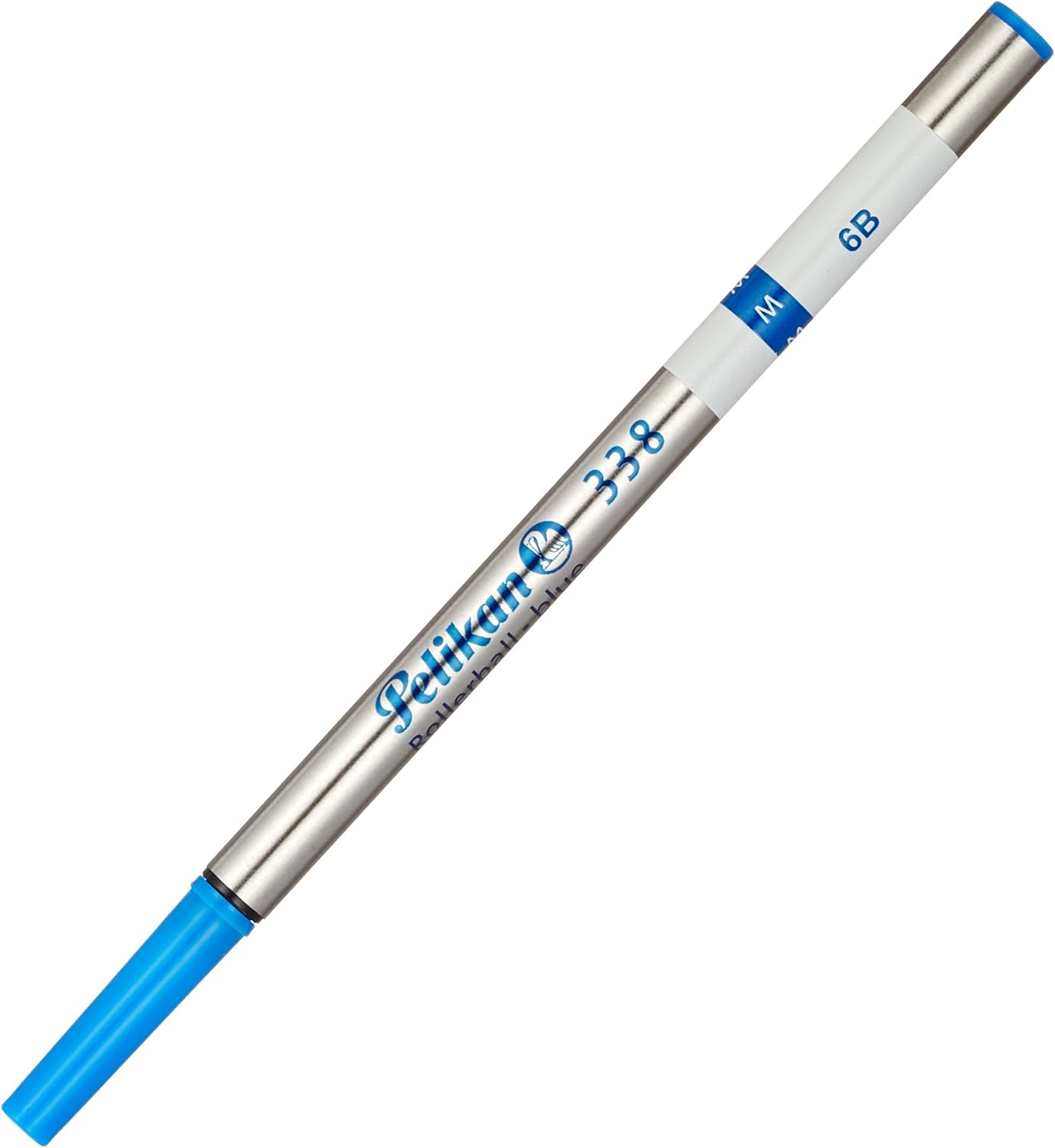 PELIKAN 338 M Roller Ball Pen Refill, Blue Ink, Medium Point, Pack of 10 (922187