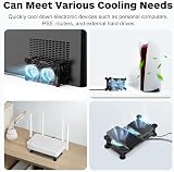 ELUTENG 80mm USB Fan 5V Double Row 3 Speed PC Laptop Cooling Cooler 8cm view 6
