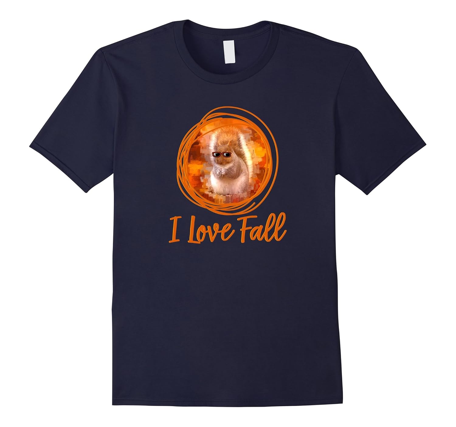 I Love Fall T Shirt Cool Squirrel Fall-T-Shirt