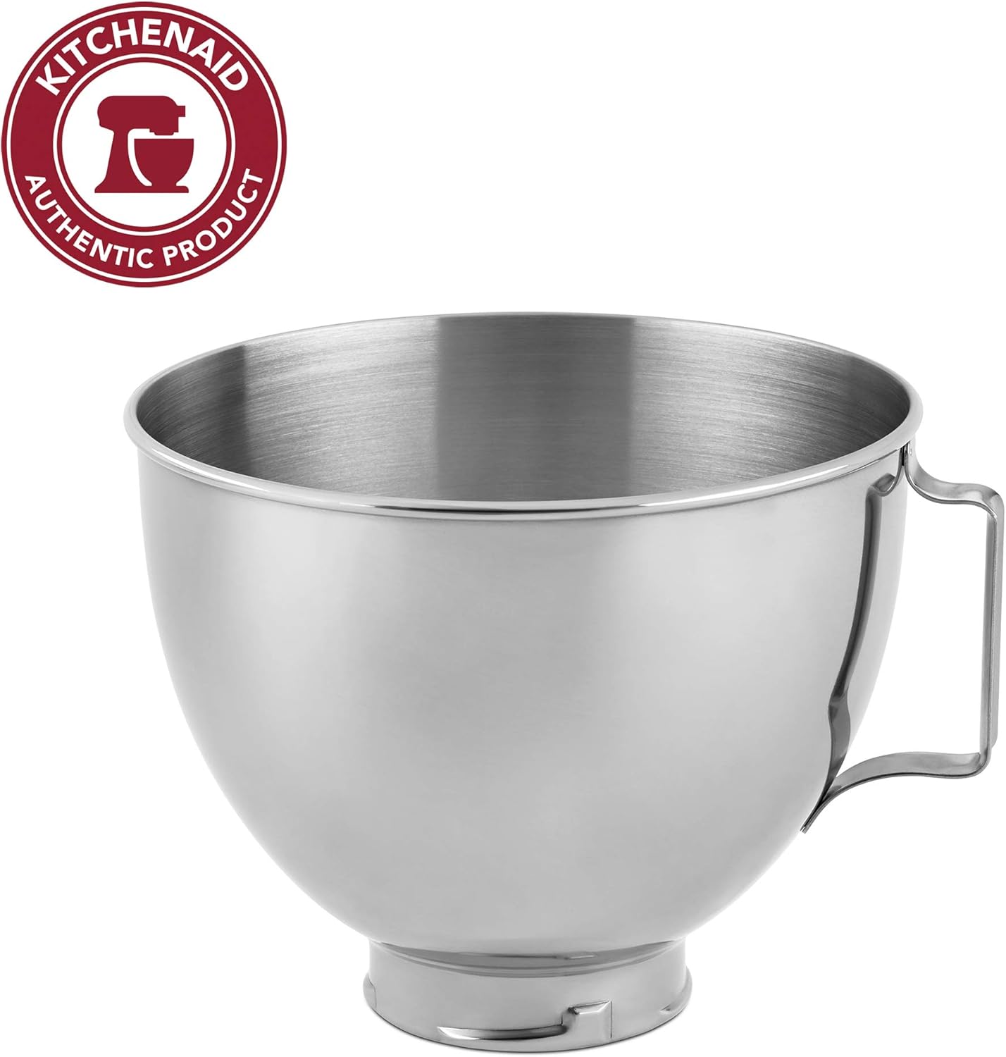 KitchenAid Stainless Steel Bowl K45SBWH, 4.5-Quart, Silver