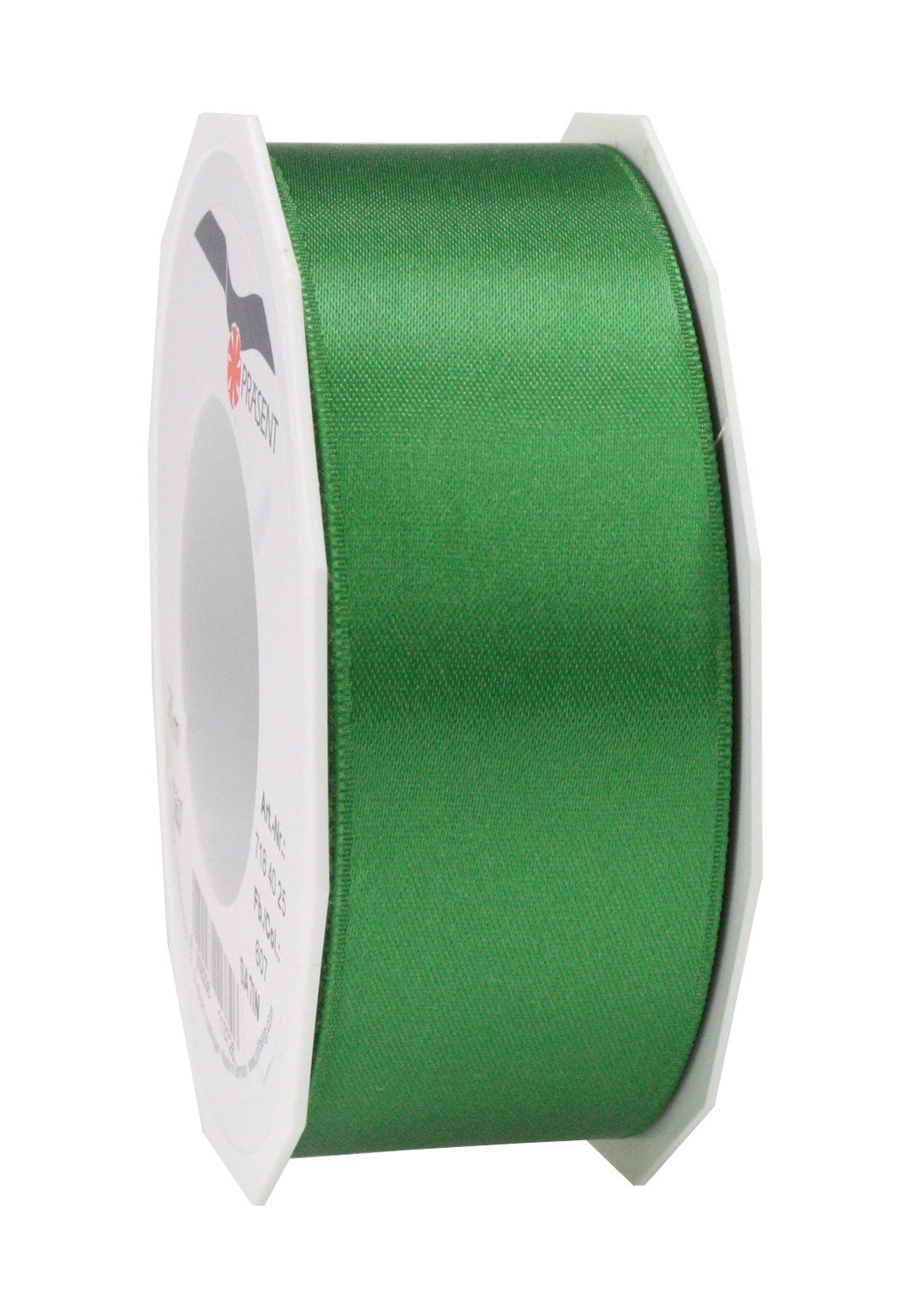PRÄSENT C.E. Pattberg SATIN green gift ribbon, 27 yards for Wrapping Gifts, 1.6 inches width, Ribbon for Decorating & Crafting, Decorative Ribbon for Gifts, for every occasion — image 1